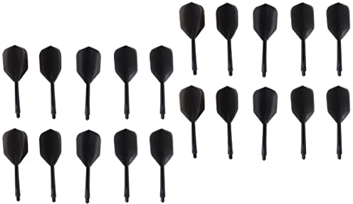 CLISPEED 20 STK Transparenter Pfeilschwanz Flights Lustig Integrierte Dartschäfte Stiele Dartflüge Austausch Von Dartschäften Spitze Der Dartrute Kind Metall Gewindeschaft Plastik