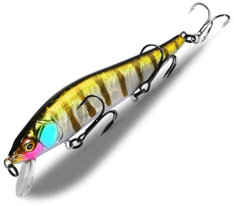 Bearking 11cm 14g SP Dive 1.5m Professionelle Minnow Wobbler Angelköder Kunstköder Predator Tackles (Color : E)