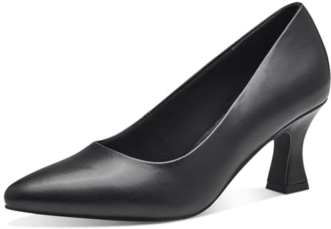 MARCO TOZZI Damen Pumps Spitz Vegan, Schwarz (Black), 39 EU
