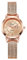 RORIOS Girls Minimalist Wrist Watch Ladies Analogue Quartz Watch Waterproof Mesh Strap Watch Women Rose Gold Watch Week Date Display Rose Gold