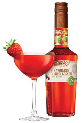 De Kuyper Strawberry Daiquiri Ready-To-Drink Getränke-Mix für 4 servierfertige Cocktails 14.5% Vol (1 x 0.5l)