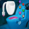 Toilette Licht WC-Nachtlicht, Led Toilettenlicht, Toilettenlicht mit Bewegungsmelder Led, 8 Farben, 2x7x5,6cm, USB Wiederaufladbar, Toilettenschüssel Nachtlicht, WC-Sitzlampe, für Badezimmer zu Hause