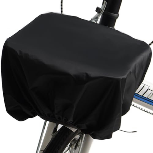VAOLOAV Regenhülle für Regenüberzug Rahrradkorb Fahrradtasche Gepäckträger 35L wasserdichte Schwarz
