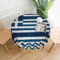 HYTTER Tischdecke mit griechischer Flagge, rund, dekorativ, 152,4 cm: Das Material ist weich, knitterarm