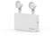 ENOVALITE LED Fluchtwegleuchte Notleuchte Twin-Spot mit Akku und Test-Funktion - 3h Notbetrieb - 3W 180lm - Rettungsweg Notausgang Notfall EXIT