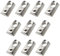 TAODAN 10PCS 2020 Series M4 Ball Loaded Elastic T Nut for Aluminium Extrusion Silver Carbon Steel Rolled in Spring Loaded Ball Loaded Nut for CNC Router and 3D Printer Manufacturing