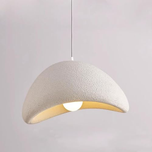TOKTOP Lámpara de araña de cemento, Creatividad Vintage Decoración Lámpara Colgante, E27 Blanco Lámpara de techo Lámpara de techo para sala de estar Comedor Dormitorio, 30CM