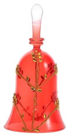 Zerodeko Weihnachtsglocke Aus Glas Mit Ergonomischem Griff Dekorative Weihnachtsglocke Für Schule Und Zuhause