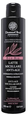 Domus Olea Toscana - Mizellenmilch Anti-Aging - Sanfter Make-up-Entferner für leichtes oder wasserfestes Make-up, für normale oder trockene Haut