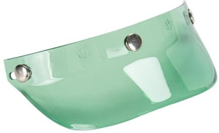 Milageto Visor Peak Cover Ersetzen Sie Teil Vintage Accessoires Easy Installation Universal für 3/4 Helme, GrÜn