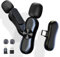 Microfono lavalier wireless per iPhone, iPad, telefono Android, computer, mini microfono per live streaming, piccolo microfono USB con clip per registrazione video, podcast, vlogging, Youtube, Tiktok