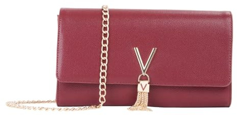 Valentino Umhängetasche Schultertasche Divina Lady Clutch Bordeaux weinrot