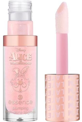 essence Disney Alice in Wonderland plumping high-shine lipgloss, Nr. 02, Pink, vergrößernd, glänzend, schimmernd, vegan, ohne Parabene, ohne Mikroplastikpartikel, Nanopartikel frei, 1er Pack (4ml)