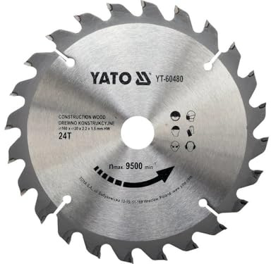 TCT BLADE FOR CONST.WOOD 160X24TX20MM