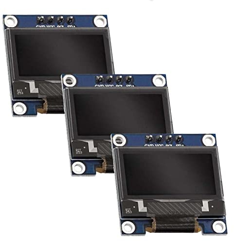 AZDelivery 3 x 0,96 Zoll OLED Display I2C SSD1306 Chip 128 x 64 Pixel I2C Bildschirm Anzeigemodul mit weißen Zeichen kompatibel mit Arduino und Raspberry Pi inklusive E-Book!