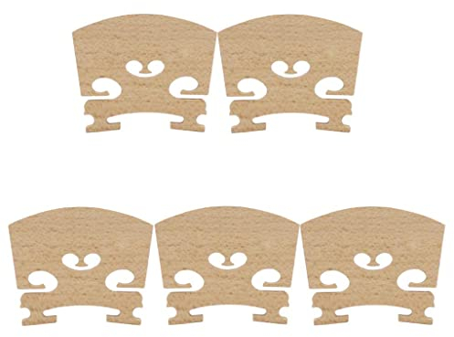 MagiDeal 5pcs Ahorn Brücke Bridge Geigensteg Zubehör für 4/4 Violine/Geige