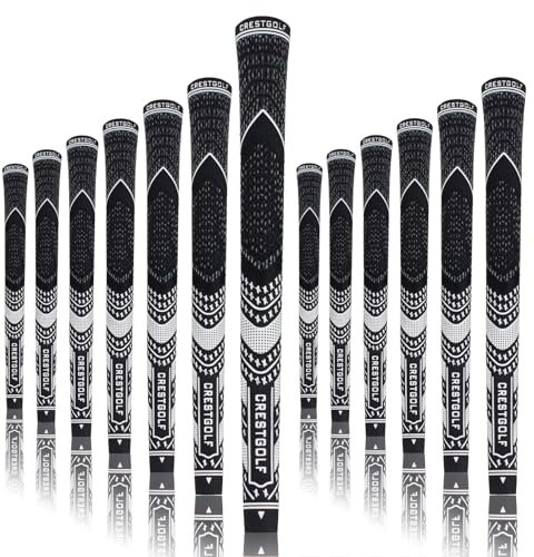 Kofull Nuovi Mazze da Golf in Carbone Filato Cord - Grips Standard per Golf Club, 13 Pezzi, Verde
