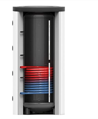 Pufferspeicher 2000 mit 1x Wärmetauscher - 1889 Liter Nennvolumen - 120 mm Isolierung abnehmbar - Warmwasserspeicher für Heizung