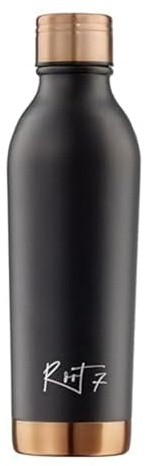Root7 - Thermosflasche Edelstahl 500ml OneBottle - Trinkflasche Edelstahl, Thermo Water Bottle, BPA-Frei, Thermo Trinkflasche Isoliert, Flasche - Thermoflasche Schwarz