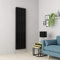 Warmehaus Vertical Column Designer Radiator Oval Panel Double Black 1800 x 473mm - Modern Central Heating Space Saving Radiators - Perfect for Bathrooms, Kitchen, Hallway, Living Room
