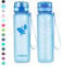 AORIN Sports Water Bottle - 350ml-Tritan Gym Bottle BPA-Free & Drinking Bottles, Leakproof，One Click Flip Lid/Kids,Adults,Gym,Outdoor Sport