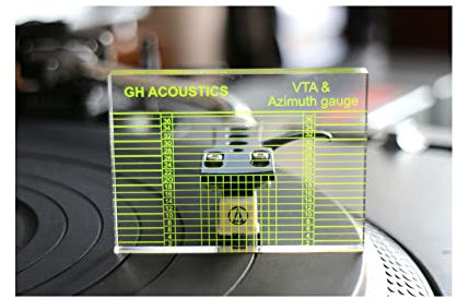 Cuifati Phonograph VTA VTA Azimuth Gauge Alignment Block Lineal VTA & Cartridge Azimuth Alignment Ruler LP Record Player Measuring Phono Tonarm