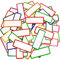 Zayvor 60Stück Magnetische Namensschilder Beschreibbare Magnete Magnetisch Trocken Löschen Etiketten Whiteboard Namensschild Magnetstreifen Beschreibbar Magnet Etiketten Beschreibbar,8 x 3 cm