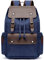 FANDARE Laptop Rucksack Kordelzug Schulranzen 15.6 Zoll Laptoptasche Segeltuch Daypacks Schulrucksack Herren Damen Reisen Uni Campus Daypacks Dunkelblau