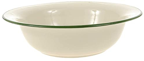 SIDCO Schüssel Emaille groß Waschschüssel Emailleschüssel Nostalgie grün Ø 32 cm