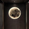 LANMOU Mond Wandleuchte Innen LED Wandlampe Dimmbar mit Fernbedienung, 3D Mond Lampe Wand Dekoration Wohnzimmer Schlafzimmer Wandbeleuchtung Romantisch Innenwandleuchte Nachttisch Nachtlicht, 24cm