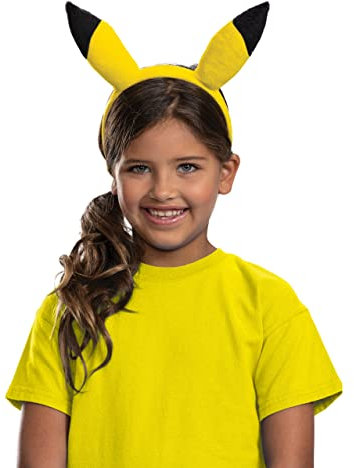 Disguise 148539-20L Pikachu Ears, Official Pokemon Costume Headband, Unisize (8 Fancy Dress Accessory, Cartoon