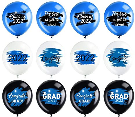 Keptfeet Herzlichen Glückwunsch Grad Ballons | Klasse von 2022 Gratulation Grad Ballons | Congrats Grad Ballon für Dekorationszubehör für Abschlussfeiern