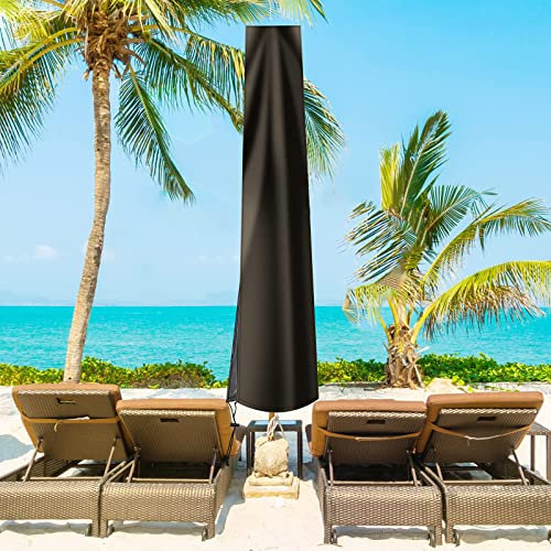Parasol Protective Cover up to Diameter 2 - 4 m, 210D Tear-Resistant Oxford, Parasol Cover with Zip, Waterproof, Dustproof, UV Anti, Snow-Proof, Cantilever Parasol Cover