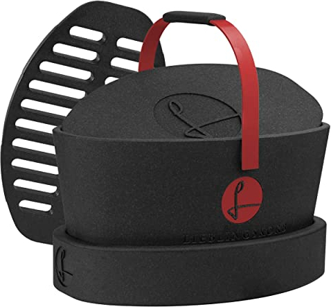 LIEBLINGSKORB Complete Plus deep Black Einkaufskorb und Thermobox, inklusive Deckel, Ring und Einlegeboden, isoliert, abwaschbar, Picknickkorb Kühlen von Lebensmitteln, Einkaufstasche (weinrot)