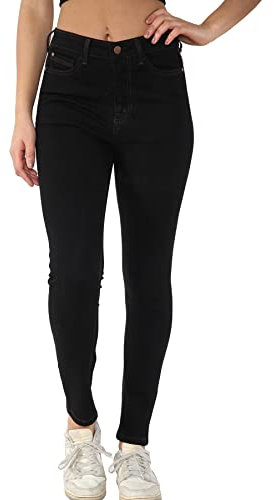 MYT Womens Magic Shaping Skinny Fit Jeans Stretch High Waisted Ladies Denim Trousers Black Waist Size 12