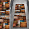 Ymural 3D Teppichmatten Teppich Läufer Flur Lang 100x160CM Dunkel Braun Kücheläufer rutschfest Meterware Teppichläufer Waschbar Kurzflor Polyester Korridor, Breite 40-120cm