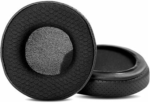 ACCOUTA Atmungsaktive Ersatz Ohrpolster Kissen Kompatibel mit Sony MDR-V1 MDR-V2 MDR-V3 MDR-V4 MDR-V5 Kopfhörer Ohrpolster mit Durable Fabric/Breathable Protein Leder und Memory Foam
