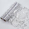 Snowkingdom Silberner Tischläufer, 5,5 m, 2 Stück, Pailletten-Glitzerfolie, Metallic-Silber, dünne Netz-Tischläufer, 274 cm, Silberne Tischdekoration, Tafelaufsatz für Hochzeit, Geburtstag, Party,