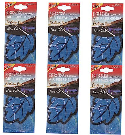 CIYODO 6stücke Hängender Lufterfrischer Fürs Auto Blattform Papier Lufterfrischer Auto Innen Zubehör