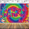 LOONELO Peace Groovy Love Hintergründe Banner mit 180,3 x 111,8 cm, 60er Jahre Karneval Groovy Party Dekoration Banner, Retro Hippie Boho Fotografie Hintergrund für Hippie Thema Groovy Party