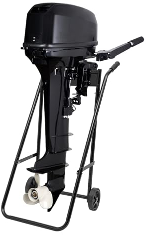 Außenbordmotor Transportwagen Außenborder Wagen Aussenborder Trolley Belastung Bis 110lbs für Boot Motorständer,Faltbar Außenborder Bootsmotor Trolley Ständer