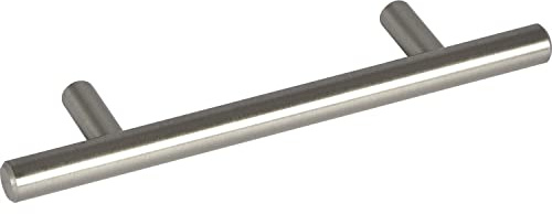 Sun Chain Griff Senna LA 96mm - Griffe für Küchenschränke - Schrankgriffe Barrel Breite 160mm, Stahl Edelstahl Effekt
