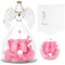 LUPATDY Ewige Rose mit Engel Figur,Geschenke für Frauen, Jahrestag Geschenk,Echte Rose Geburtstagsgeschenk für Frauen,Valentinstag Deko,Geschenke für Mama,Freundin(Rosa)