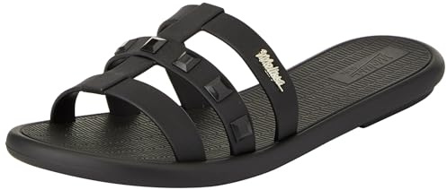 melissa Women's Sun Atlantis Ad Flat Sandal, Schwarz, 40 EU
