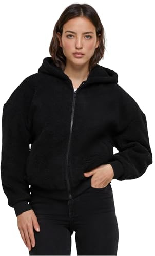 Urban Classics Damen Ladies Oversized Sherpa Zip Hoody