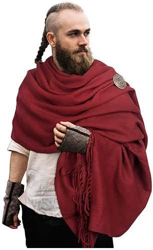 keland Damen Pashminas Schaltuch Schal Tuch Kaschmir Umschlagtuch für Abend Großes Schultertuch für Winter (Burgundy)