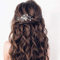 Ushiny Haarkamm Hochzeit Braut Haarschmuck Silber Perlen Haarklammer Hochzeit für Damen