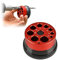 Electric Hammer Drill Dust Cover,Aluminum Alloy Multi Hole Dust Collector for Door and Window Installation Tile Drilling (A)