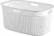 Keter Curver Filo Cesta Portabiancheria da Bagno, Bianco, Capacità di 45 Litri, 100% riciclato, 45x35x61H
