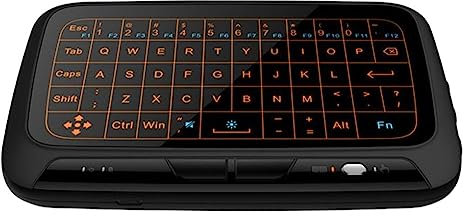 IOIUSKKU Teclado inalámbrico de 2,4G, Teclado de Pantalla táctil, portátil, para Oficina, Dormitorio, Tableta, Notebook, PC, Ordenador de Escritorio, Touchpad, con retroiluminación